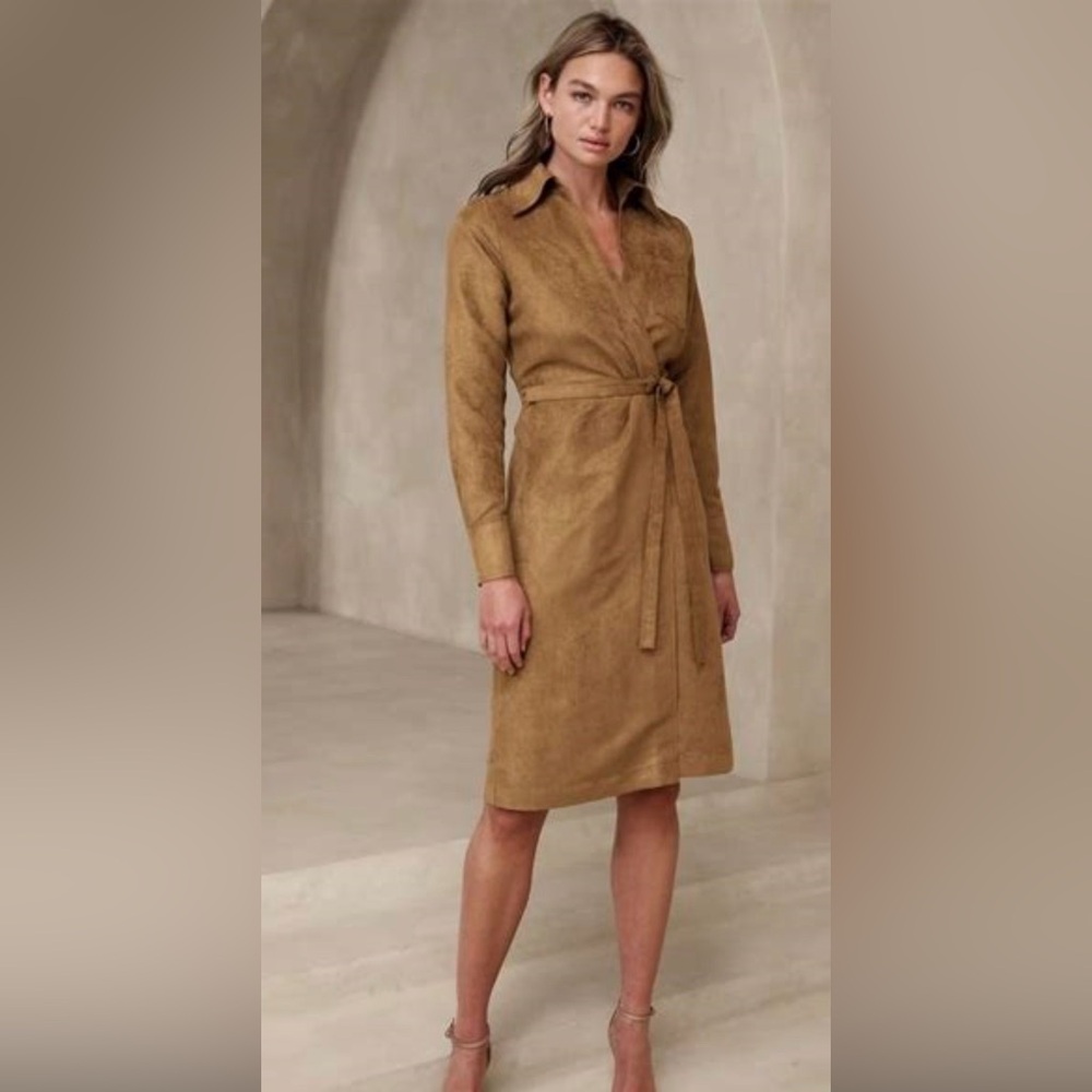 NWT Banana Republic Factory's Vegan Suede Knee Length Dress Size 10 Never Worn